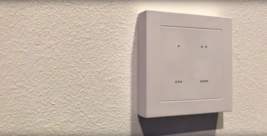 Smart Home Lichtschalter: Bitron Video Funk-Wandtaster 4-fach, batteriebetrieben für Telekom Smart Home. Wandtaster mit optischem und akustischem Feedback, als Lichtschalter oder zur Bedienung von Smart Home Situationen oder des Hausstatus Anwesend/Abwesend.