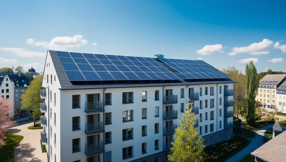 Gemeinschaftliche Gebäudeversorgung Mehrfamilienhaus Solarpaket 1, 2024