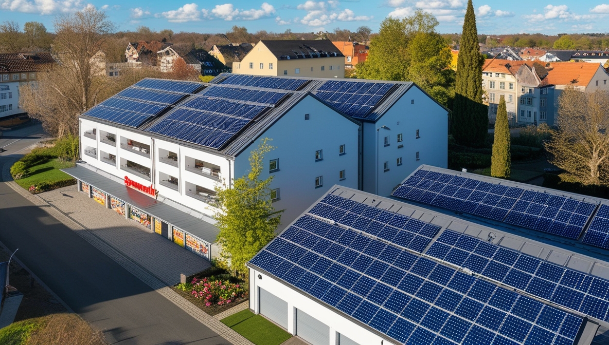 Gemeinschaftliche Gebäudeversorgung mit Nebengebäuden Solarpaket 1, 2024