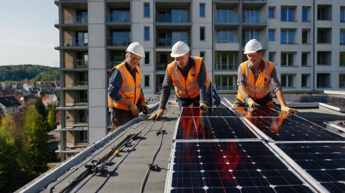 Installation Gemeinschaftliche Gebäudeversorgung auf Wohngebäude