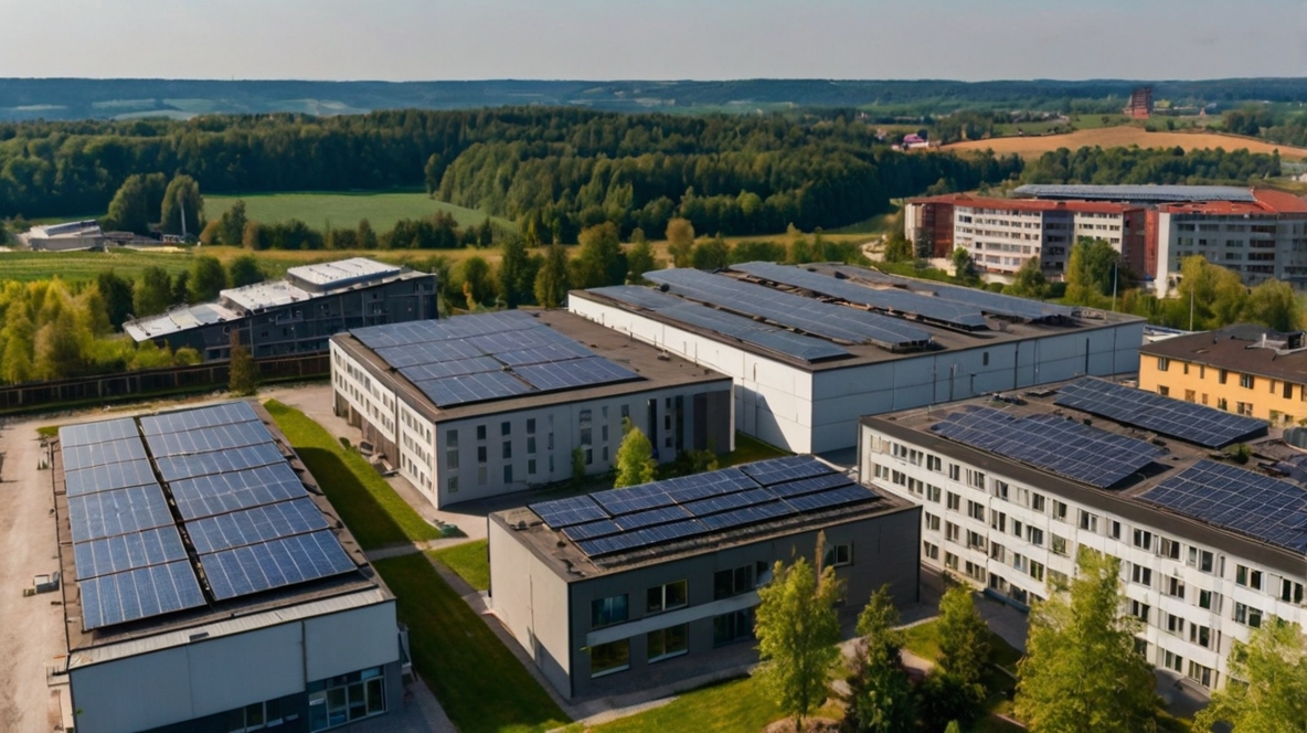 Seit Solarpaket 1, 2024, lässt sich Photovoltaik auf Bürogebäuden und Industriehallen direkt an Mieter vermarkten.